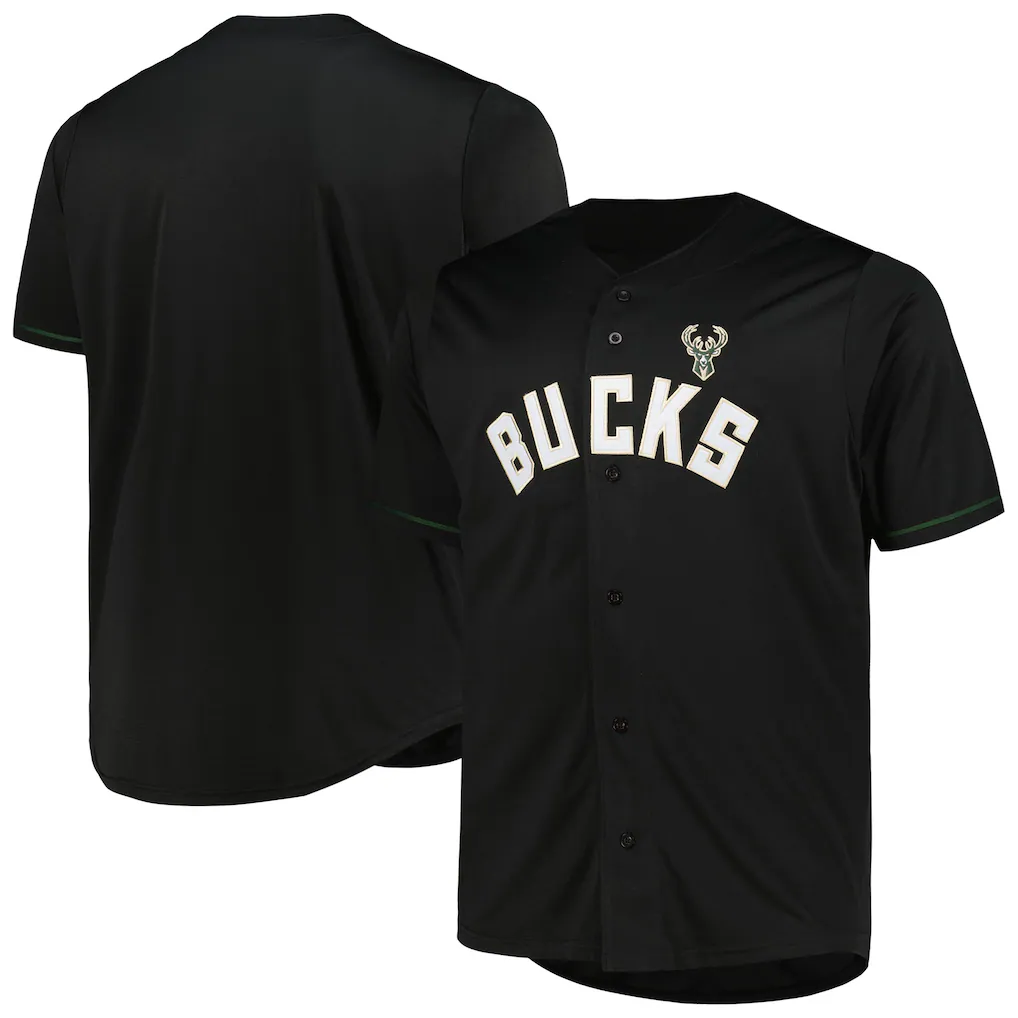 Choea M.Bucks Profile Black Big & Tall Pop Jerseys