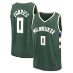 Choea M.Bucks #0 Brayden Burries Green 2026  Draft First Round Pick Fast Break Jerseys - Icon Edition