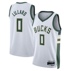 Choea M.Bucks #0 Damian Lillard White Fear The Deer Swingman Player Jerseys - Association Edition