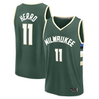 Choea M.Bucks #11 Tyler Herro Hunter Green Fast Break Replica Jerseys - Icon Edition