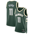 Choea M.Bucks #11 Tyler Herro Hunter Green Swingman Jerseys - Icon Edition
