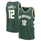 Choea M.Bucks #12 Taurean Prince Hunter Green Fast Break Replica Player Jerseys - Icon Edition