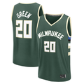 Choea M.Bucks #20 A.J. Green Hunter Green Fast Break Replica Player Jerseys - Icon Edition
