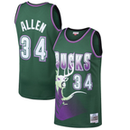 Choea M.Bucks #34 Ray Allen Mitchell & Ness Kelly Green 199697 Hardwood Classics Swingman Jerseys