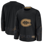 Choea M.Canadiens Black 2024 Military Appreciation Practice Jerseys