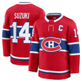 Choea M.Canadiens #14 Nick Suzuki Red Home Premium Jerseys