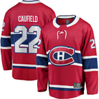 Choea M.Canadiens #22 Cole Caufield Red Home Breakaway Replica Jerseys