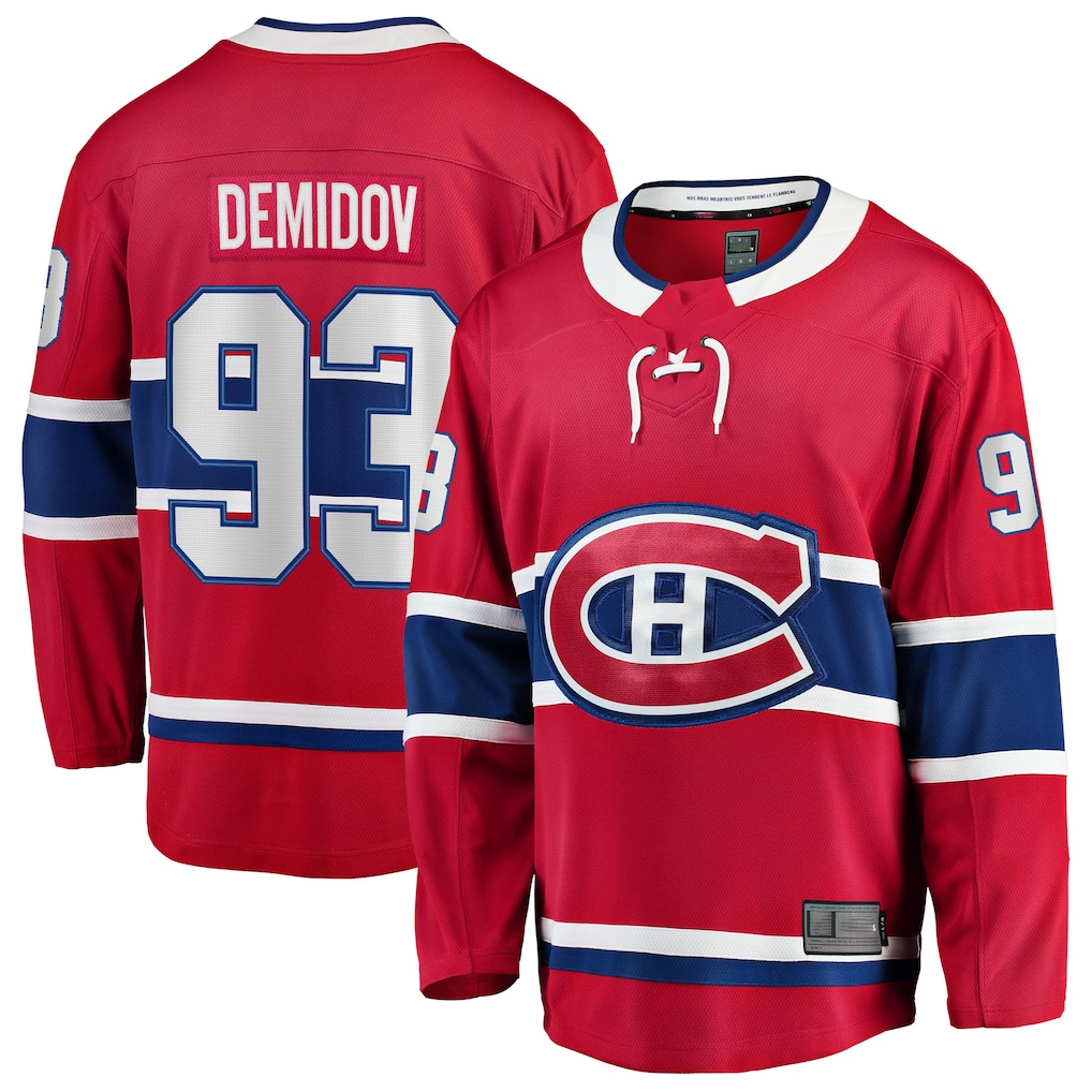 Choea M.Canadiens #93 Ivan Demidov Red Home Breakaway Jerseys