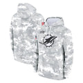 Choea M.Dolphins Arctic Camo Salute to Service Hoodies Limited Game Blank Player Stitched Jerseys