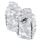 Choea M.Dolphins Arctic Camo Salute to Service Hoodies Limited Game Blank Player Stitched Jerseys