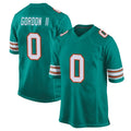 Choea M.Dolphins #0 Ollie Gordon II Player Aqua Alternate Home Game Stitched Jerseys