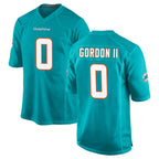 Choea M.Dolphins #0 Ollie Gordon II Player Aqua Home Game Stitched Jerseys