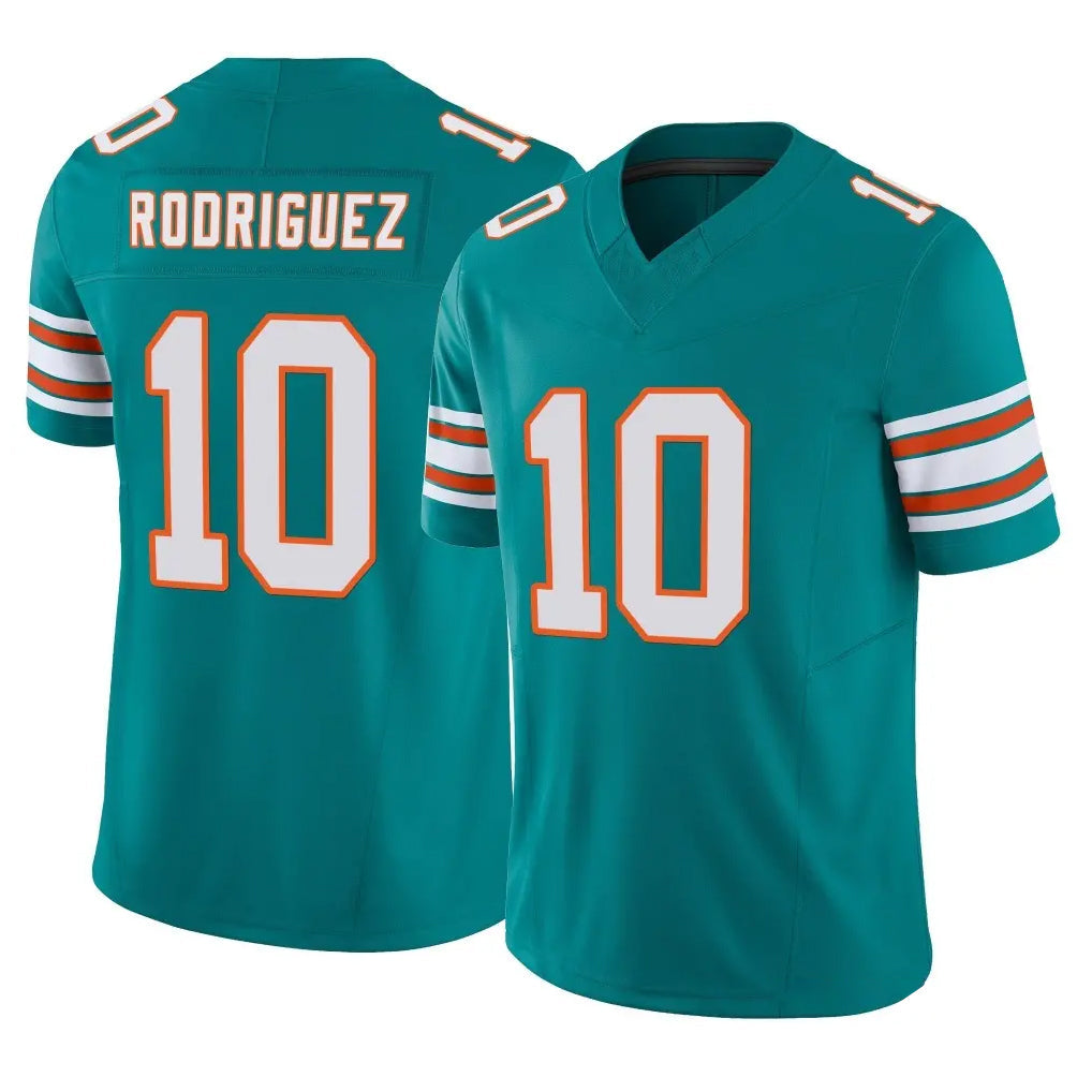 Choea M.Dolphins #10 Jacob Rodriguez Player Aqua Limited Alternate Vapor F.U.S.E. Home Game Stitched Jerseys