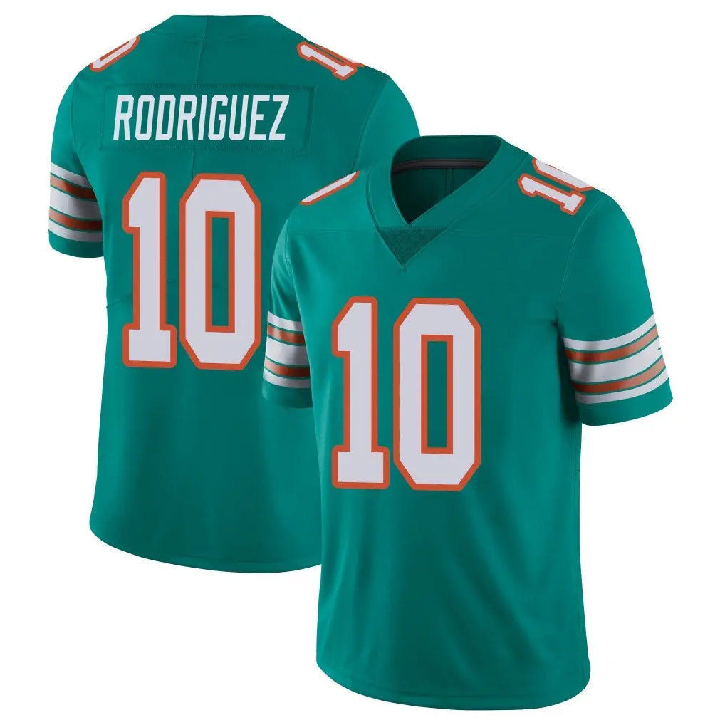 Choea M.Dolphins #10 Jacob Rodriguez Player Aqua Limited Alternate Vapor Untouchable Home Game Stitched Jerseys