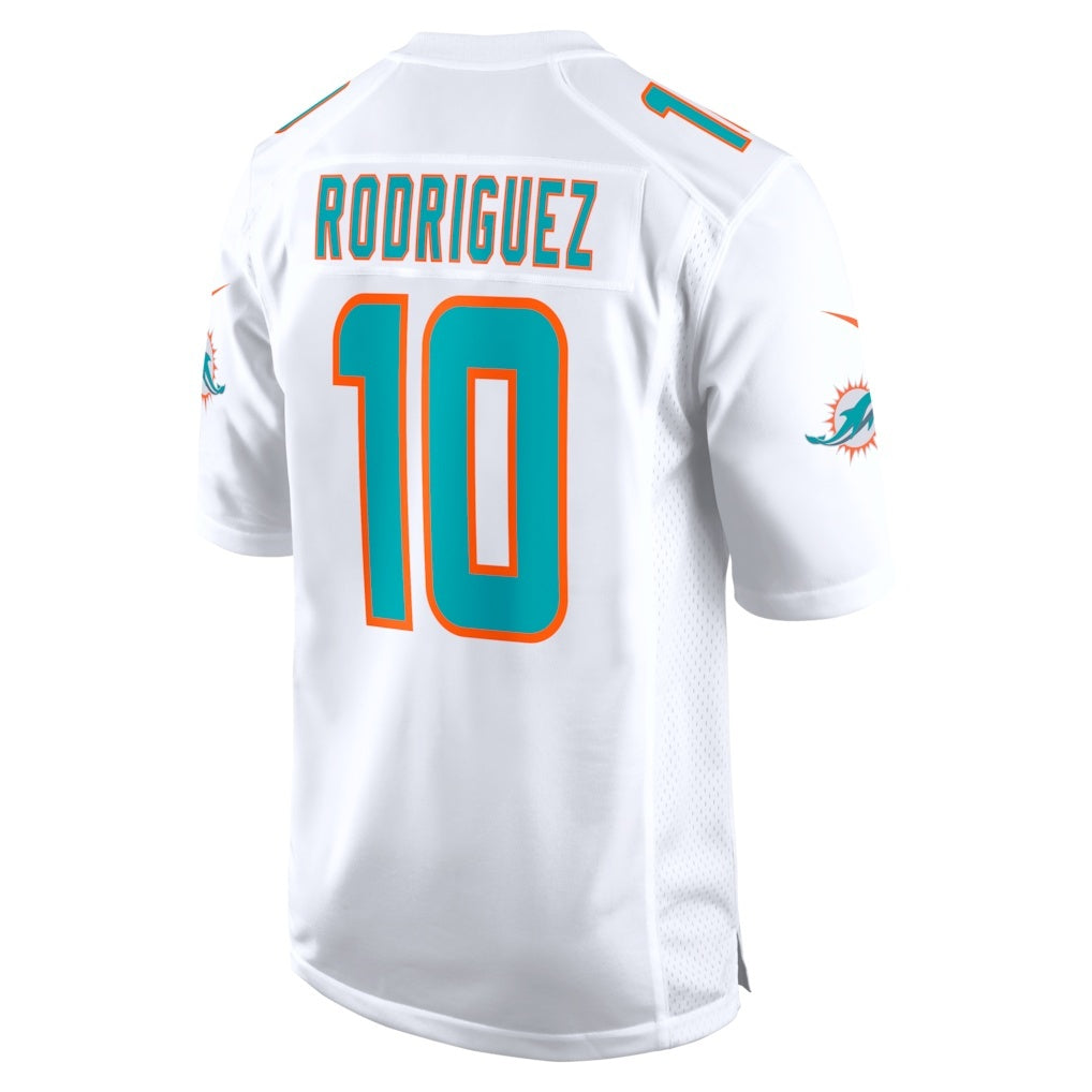 Choea M.Dolphins #10 Jacob Rodriguez White Game Stitched Jerseys