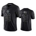 Choea M.Dolphins #10 Tyreek Hill Player Black RFLCTV Limited Stitched Jerseys