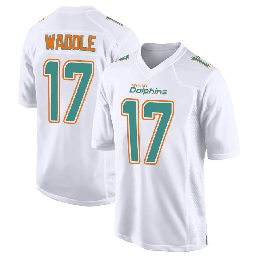 Choea M.Dolphins #17 Jaylen Waddle Player White Fashion Game Stitched Jerseys