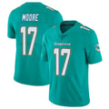 Choea M.Dolphins #17 Trey Moore Player Aqua Limited Vapor Untouchable Home Game Stitched Jerseys