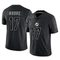 Choea M.Dolphins #17 Trey Moore Player Black Reflective Limited Game Stitched Jerseys