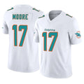 Choea M.Dolphins #17 Trey Moore Player White Limited Vapor F.U.S.E. Home Game Stitched Jerseys