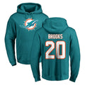 Choea M.Dolphins #20 Jordyn Brooks Player Aqua LOGO Pullover Hoodies Limited Stitched Jerseys