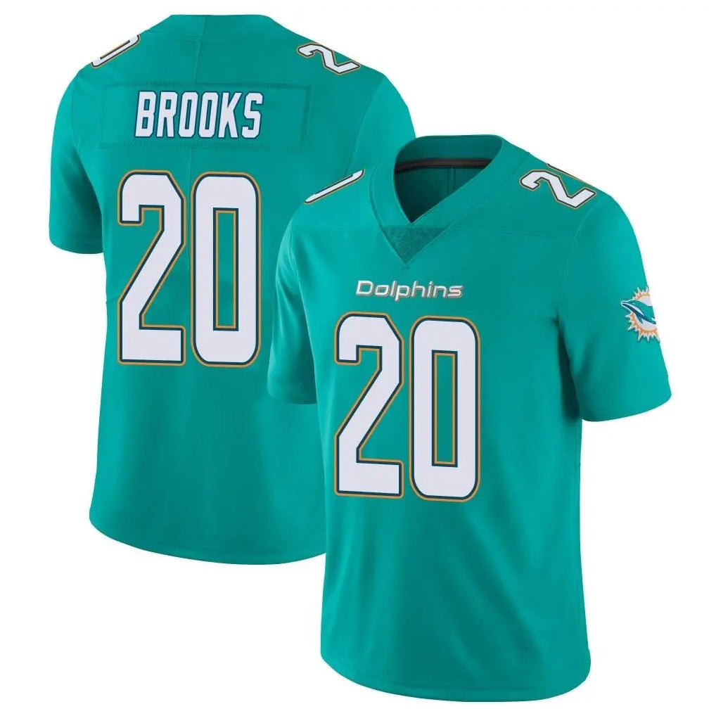 Choea M.Dolphins #20 Jordyn Brooks Player Aqua Limited Vapor Untouchable Home Game Stitched Jerseys