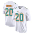 Choea M.Dolphins #20 Jordyn Brooks Player White Fashion Home Game Stitched Jerseys