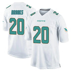 Choea M.Dolphins #20 Jordyn Brooks Player White Home Game Stitched Jerseys