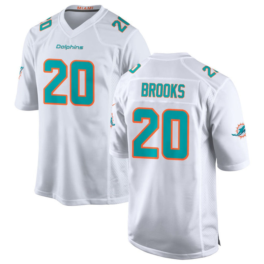 Choea M.Dolphins #20 Jordyn Brooks Player White Limited Home Game Stitched Jerseys