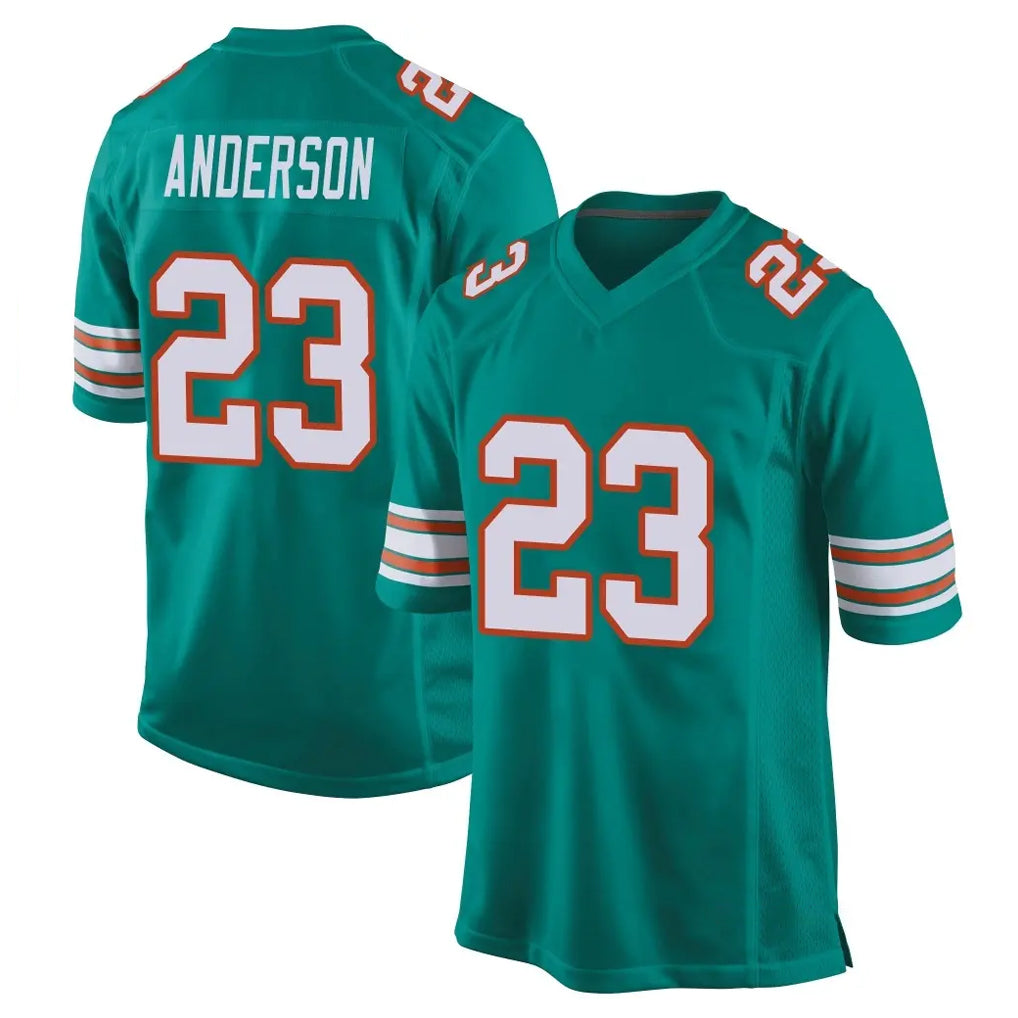 Choea M.Dolphins #23 Zayne Anderson Player Aqua Alternate Home Game Stitched Jerseys