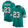 Choea M.Dolphins #23 Zayne Anderson Player Aqua Alternate Home Game Stitched Jerseys