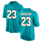 Choea M.Dolphins #23 Zayne Anderson Player Aqua Home Game Stitched Jerseys