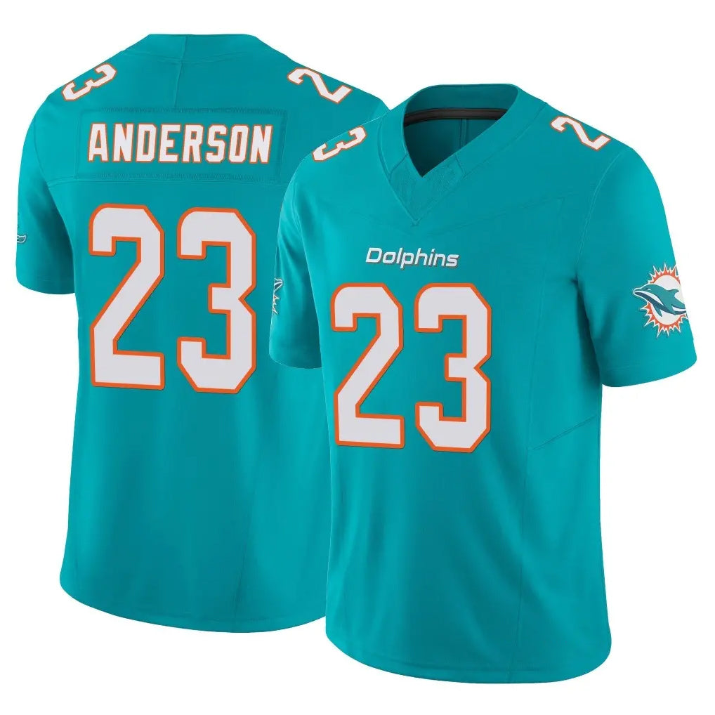 Choea M.Dolphins #23 Zayne Anderson Player Aqua Limited Vapor F.U.S.E. Home Game Stitched Jerseys