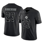 Choea M.Dolphins #23 Zayne Anderson Player Black Reflective Limited Game Stitched Jerseys