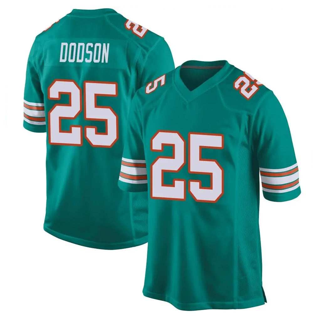 Choea M.Dolphins #25 Tyrel Dodson Player Aqua Alternate Home Game Stitched Jerseys