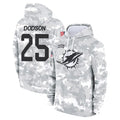 Choea M.Dolphins #25 Tyrel Dodson Player Arctic Camo Salute to Service Hoodies Limited Game Stitched Jerseys