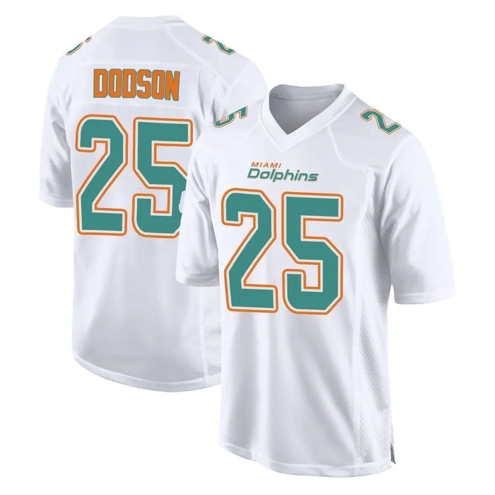 Choea M.Dolphins #25 Tyrel Dodson Player White Fashion Home Game Stitched Jerseys