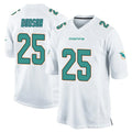 Choea M.Dolphins #25 Tyrel Dodson Player White Home Game Stitched Jerseys