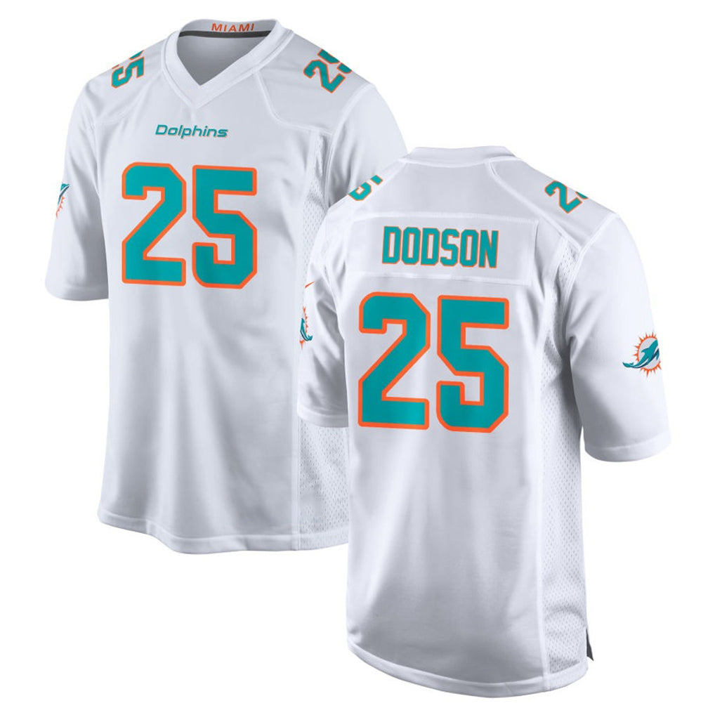 Choea M.Dolphins #25 Tyrel Dodson Player White Limited Home Game Stitched Jerseys
