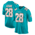 Choea M.Dolphins #28 De'Von Achane Player Aqua Home Game Stitched Jerseys