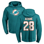 Choea M.Dolphins #28 De'Von Achane Player Aqua LOGO Pullover Hoodies Limited Stitched Jerseys