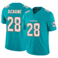 Choea M.Dolphins #28 De'Von Achane Player Aqua Limited Vapor F.U.S.E. Home Game Stitched Jerseys