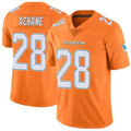 Choea M.Dolphins #28 De?¡¥Von Achane Player Orange Vapor Limited Stitched Jerseys