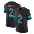 Choea M.Dolphins #2 Malik Willis Player Black Limited Pitch Rivalries Collection Home Game Stitched Jerseys