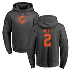 Choea M.Dolphins #2 Malik Willis Player Darkgray Pullover Hoodies Limited Stitched Jerseys
