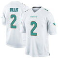 Choea M.Dolphins #2 Malik Willis Player White Home Game Stitched Jerseys