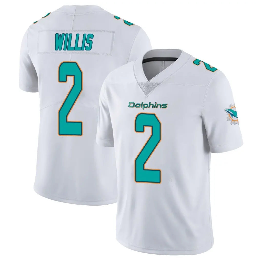 Choea M.Dolphins #2 Malik Willis Player White Limited Vapor Untouchable Home Game Stitched Jerseys