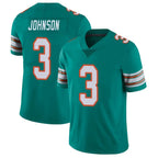 Choea M.Dolphins #3 Chris Johnson Player Aqua Limited Alternate Vapor Untouchable Home Game Stitched Jerseys