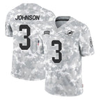 Choea M.Dolphins #3 Chris Johnson Player Arctic Camo Salute To Service Limited Game Stitched Jerseys