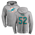 Choea M.Dolphins #52 Patrick Paul Player Gray LOGO Pullover Hoodies Limited Stitched Jerseys